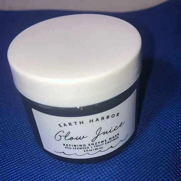 Earth Harbor Glow Juice  Refining Enzyme Mask 60ml Red Seaweed Vegan Hydrates - Picture 4 of 6